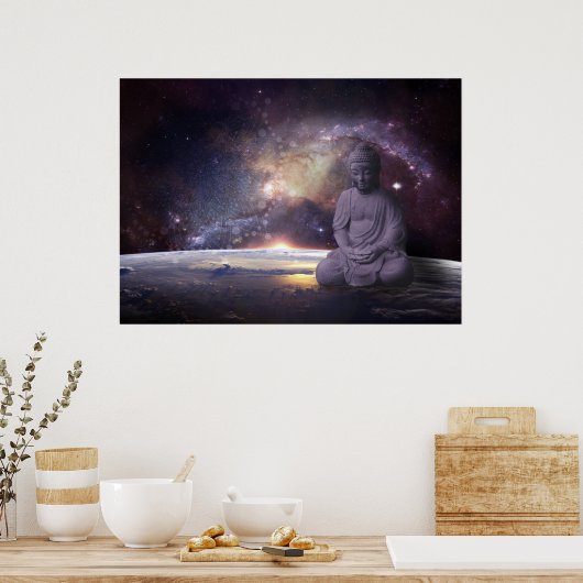 Buddha Galaxy Poster (Keuken)