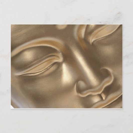 BUDDHA Gold Briefkaart (Voorkant)