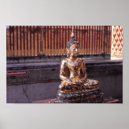Buddha Gold Leaf Poster