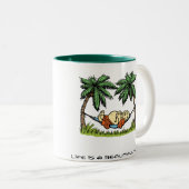 Buddha Hammock Tweekleurige Koffiemok (Voorkant rechts)