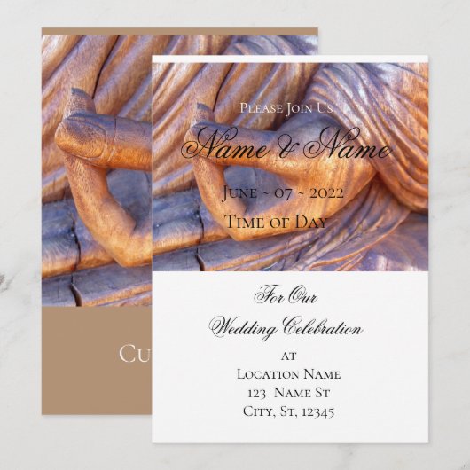 Buddha Hand Mudra Thunder_Cove Kaart (Voorkant / Achterkant)