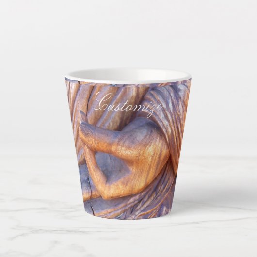 Buddha Hand Mudra Thunder_Cove Latte Mok (Voorkant)