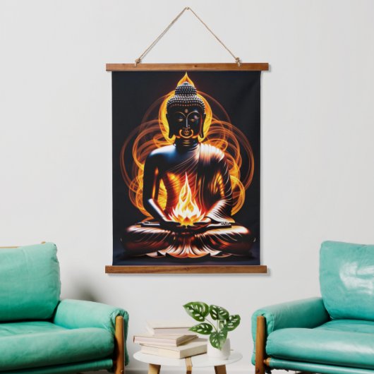 Buddha Hangend Wandkleed (Woonkamer)