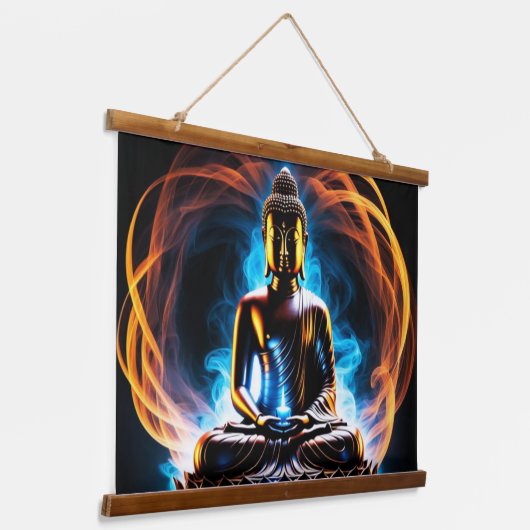Buddha Hangend Wandkleed (Gebogen)