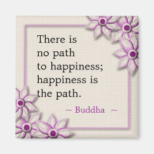 Buddha Happiness Quote Magneet