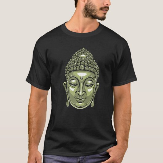 Buddha Head Siddhartha Gautama   T-shirt (Voorkant)