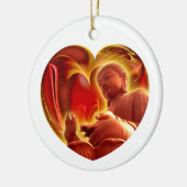 BUDDHA Heart Keramisch Ornament (Links)