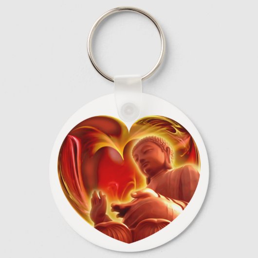 BUDDHA Heart Sleutelhanger (Voorkant)