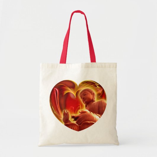 BUDDHA Heart Tote Bag (Voorkant)