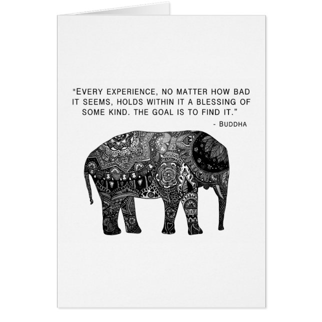 Buddha Henna Wisdom Elephant (Voorkant)