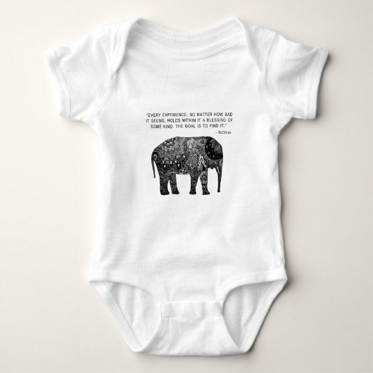 Buddha Henna Wisdom Elephant Romper (Voorkant)
