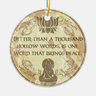 Buddha Hollow Words Keramisch Ornament