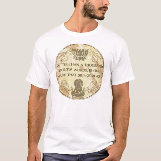 Buddha Hollow Words T-shirt (Voorkant)
