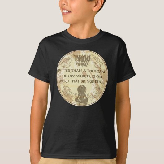 Buddha Hollow Words T-shirt (Voorkant)