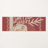 Buddha-hoofd met palm - Ruby + Dove yogamat (Voorkant (horizontaal))