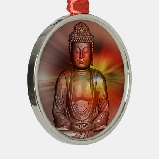 Buddha II Metalen Ornament (Rechts)