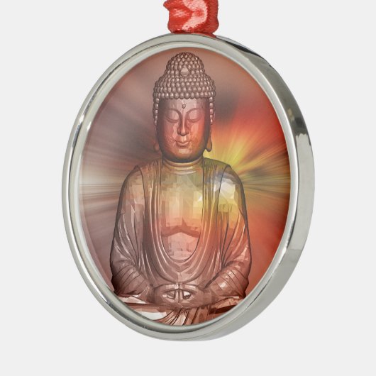 Buddha II Metalen Ornament (Links)