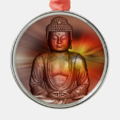 Buddha II Metalen Ornament (Voorkant)
