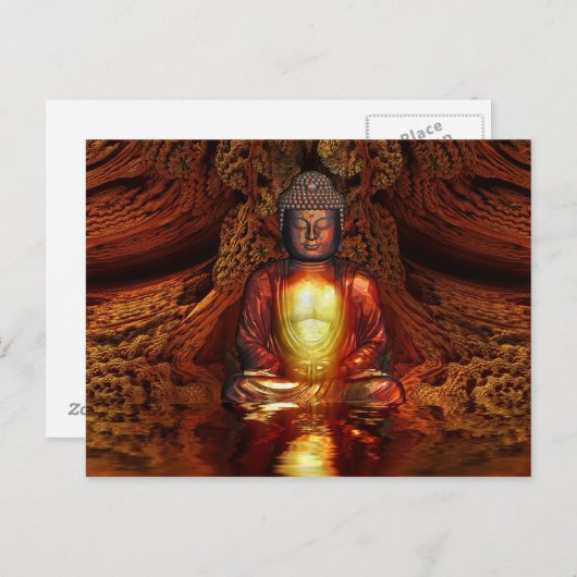 Buddha III Briefkaart (Voorkant / Achterkant)