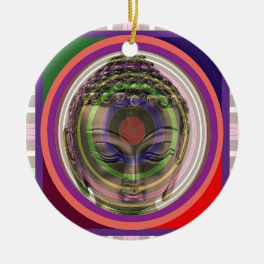 BUDDHA in meditatie Master Teacher Saint Guru FUN Keramisch Ornament (Voorkant)
