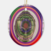 BUDDHA in meditatie Master Teacher Saint Guru FUN Keramisch Ornament (Links)