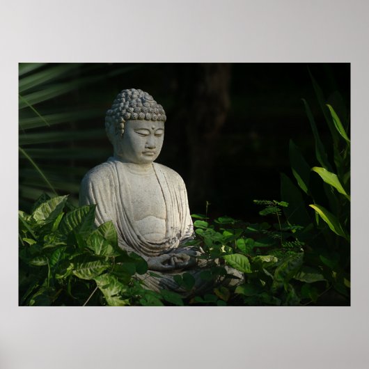 Buddha in thought poster (Voorkant)