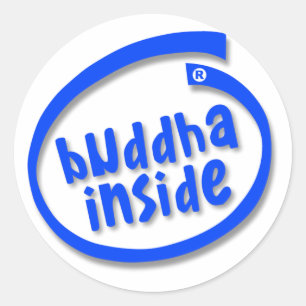 buddha Inside Ronde Sticker