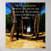 Buddha inspirerend path QUOTE poster (Voorkant)