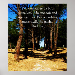 Buddha inspirerend path QUOTE poster