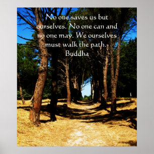 Buddha inspirerend path QUOTE poster