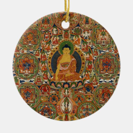 Buddha Keramisch Ornament (Voorkant)