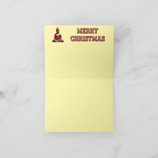 Buddha Kerstmis Kaart (Binnen)