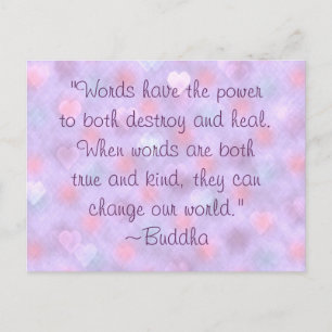 Buddha Kind Words Quote Briefkaart