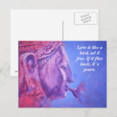 Buddha Kiss Briefkaart (Voorkant / Achterkant)