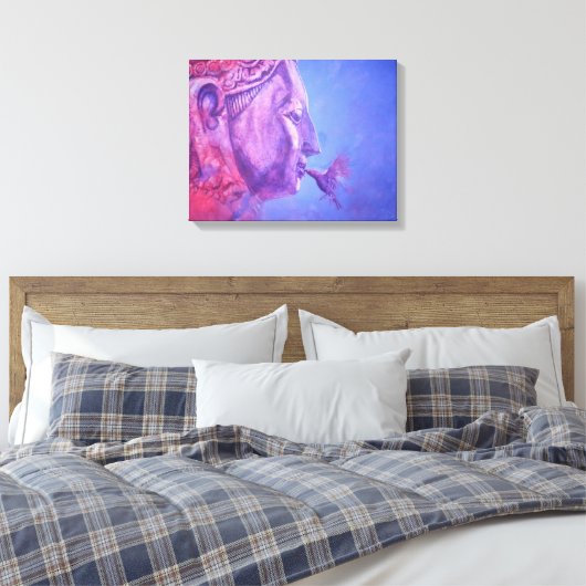 Buddha Kiss Canvas Afdruk (Insitu (Slaapkamer))