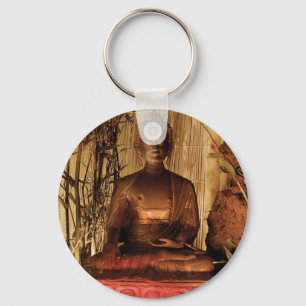BUDDHA : Koperbeeld Sleutelhanger