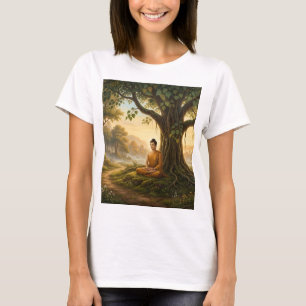 Buddha Kunst Religieus T-Shirt - Vredige Natuur Me