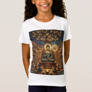 Buddha Kunst Religieus T-shirt - Vreedzame Verlich