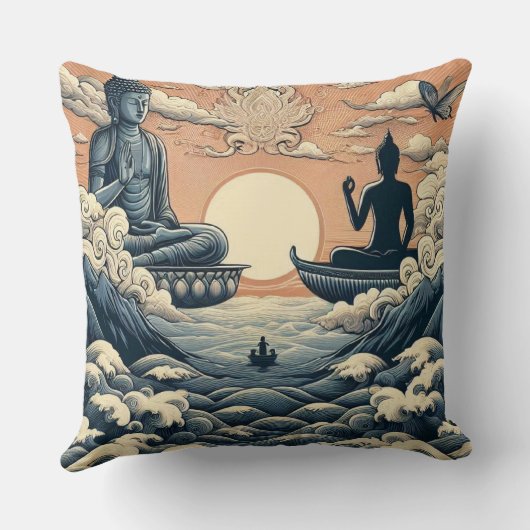 Buddha Kussen (Achterkant)