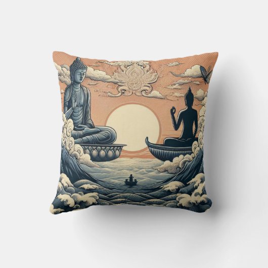 Buddha Kussen (Achterkant)