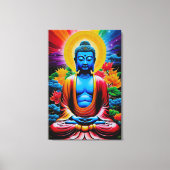 Buddha Lichtende Ontwaking Canvas Afdruk (Voorkant)