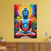 Buddha Lichtende Ontwaking Canvas Afdruk (Insitu (Woonkamer))