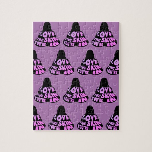 Buddha Liefde Paars Legpuzzel (Verticaal)