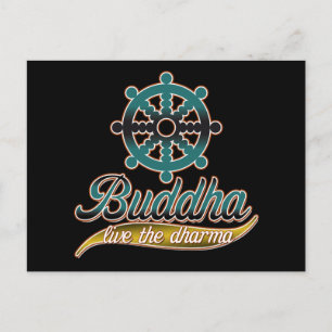 Buddha Live the Dharma Briefkaart