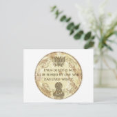 Buddha Live Wisely Briefkaart (Staand voorkant)