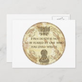Buddha Live Wisely Briefkaart (Voorkant / Achterkant)