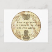 Buddha Live Wisely Briefkaart (Voorkant)
