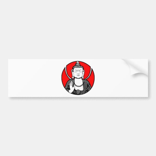 Buddha Logo Bumpersticker (Voorkant)
