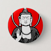 Buddha Logo Ronde Button 5,7 Cm (Voorkant)