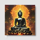 Buddha Logo White Lined Guest Book Gastenboek (Voorkant)
